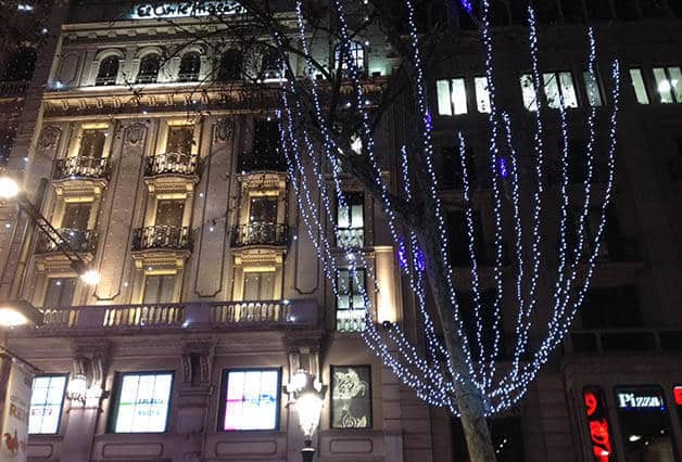 fêtes de fin d'année à Barcelone