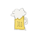 dessin d'une chope de bière
