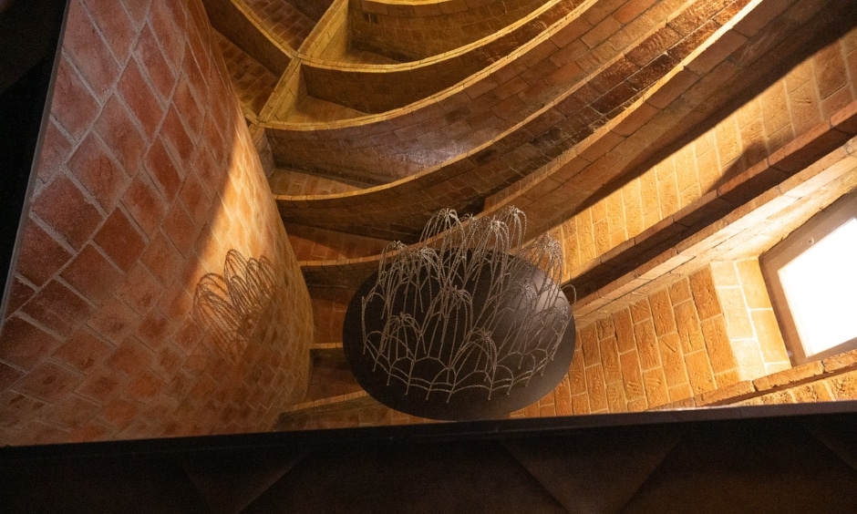 maquette polyfuniculaire gaudi vue miroir