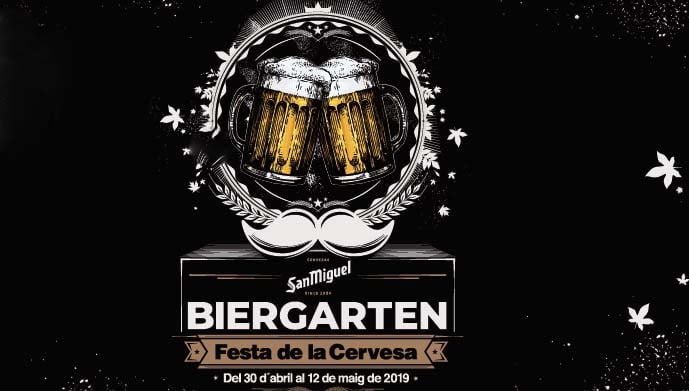 biergarten affiche
