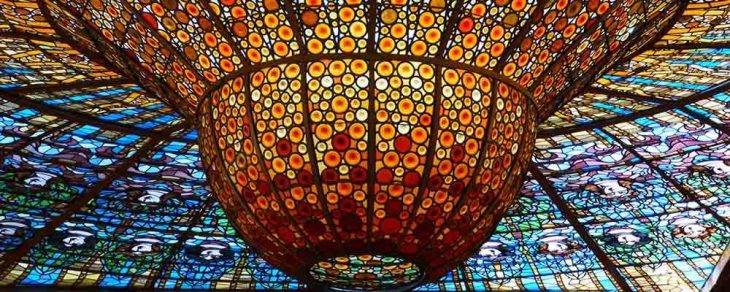 Palau de la música: coupole en vitraux