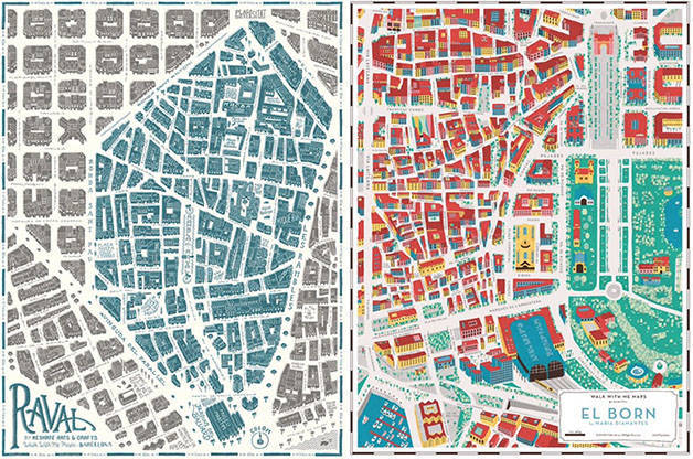 plans de quartiers de Barcelone Grey Street 