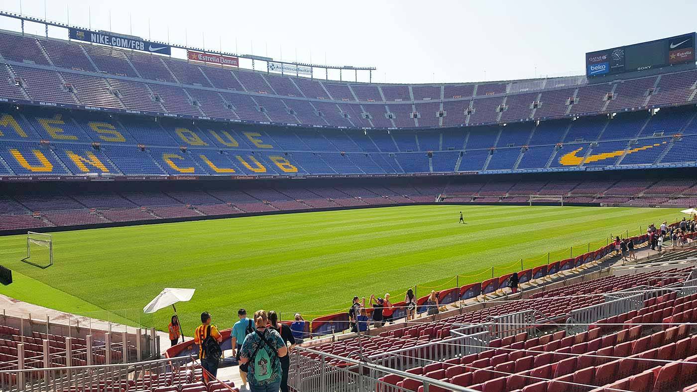 visite du camp nou: stade