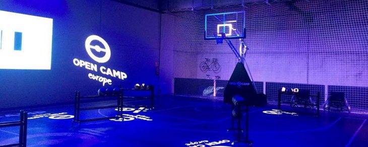 Open Camp couleur bleue