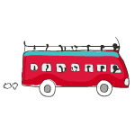 bus touristique dessin