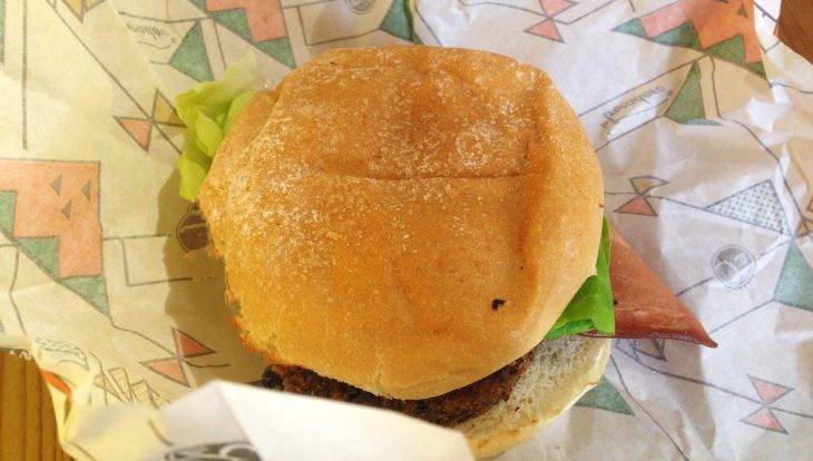 hamburger vegan de la Trocadero