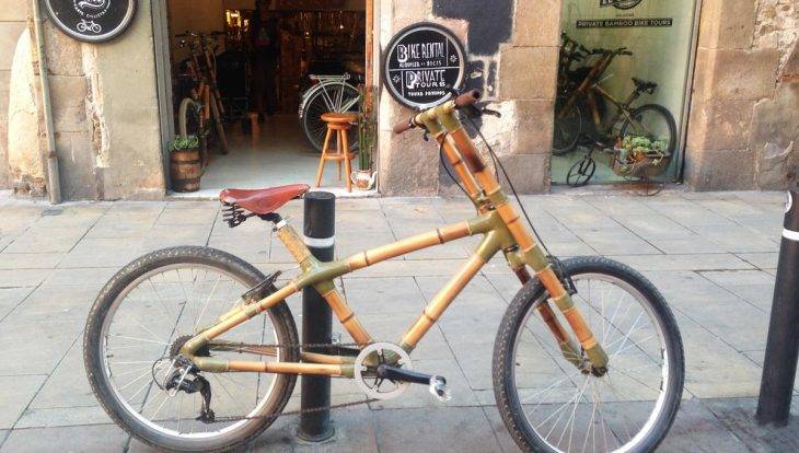 visite guidée street art à vélo, vélo en bambou