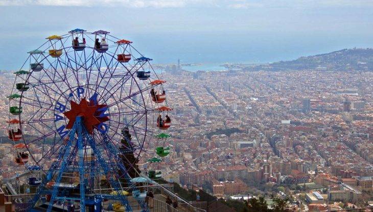week-end à Barcelone vue depuis le Tibidabo