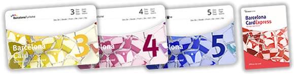 barcelona card 3,4,5, et express