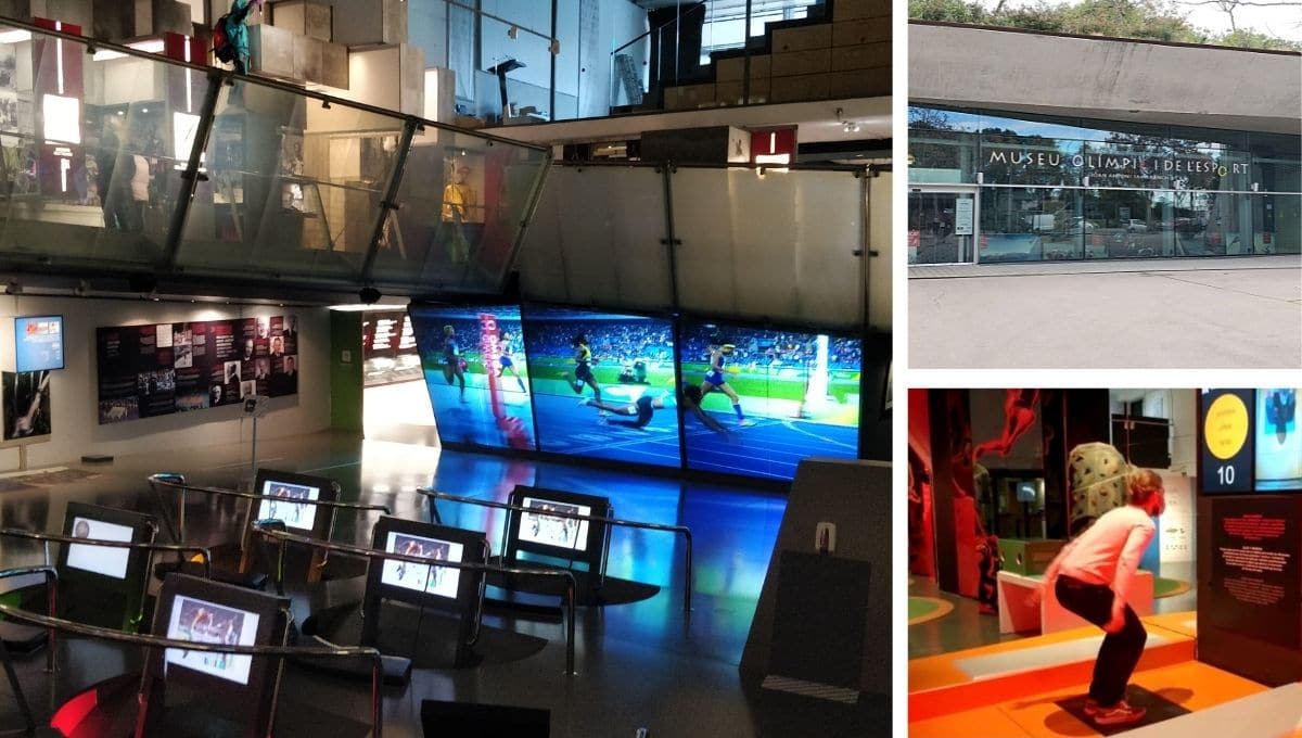 intérieur, extérieur et espace interactif du musée olympique