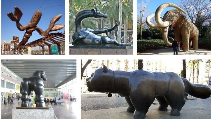 sculptures des animaux de Barcelone