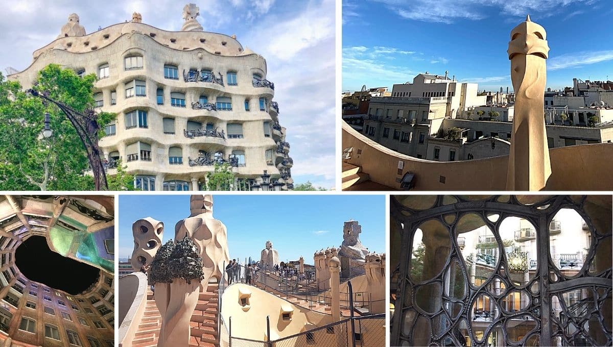 Casa Mila pedrera- visiter barcelone en 3 jours