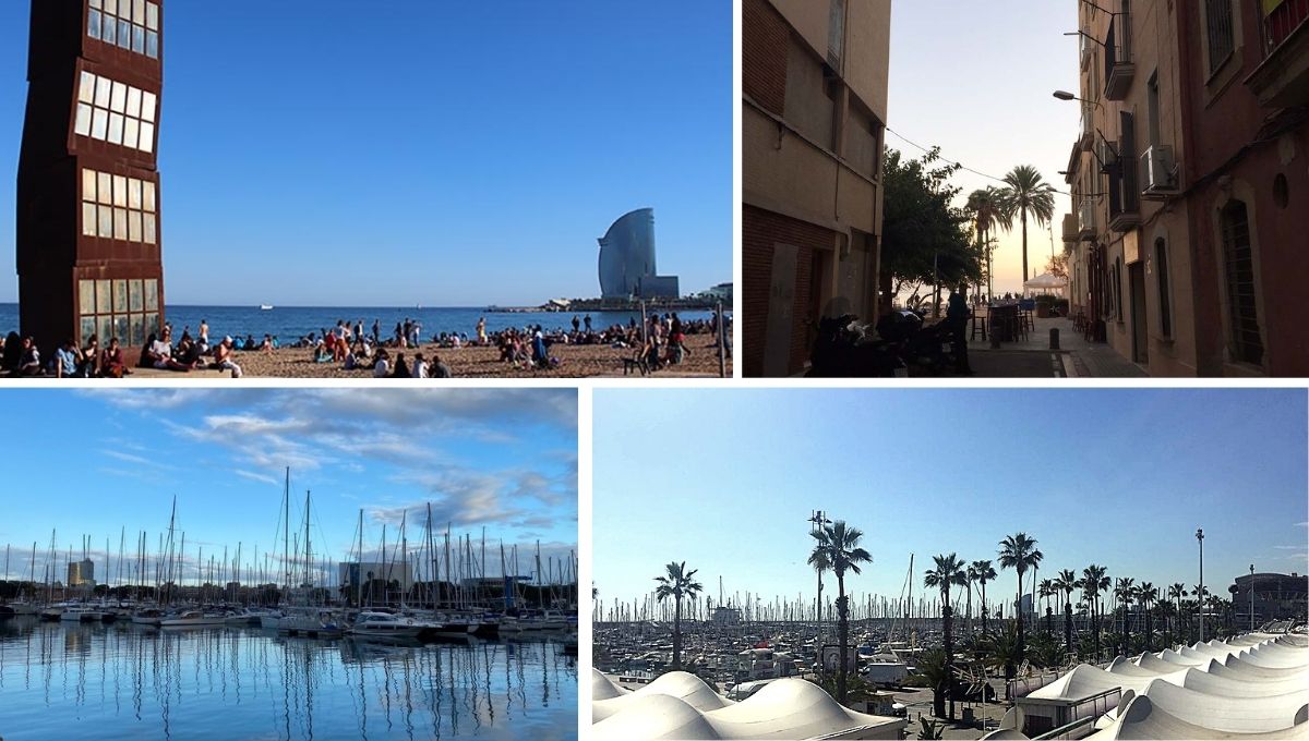 photos Barceloneta et port