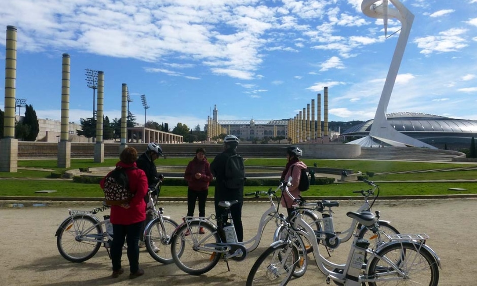 montjuic velo electrique barcelone