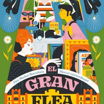 Marché vintage El Gran Flea à l'Estació del Nord, Barcelone