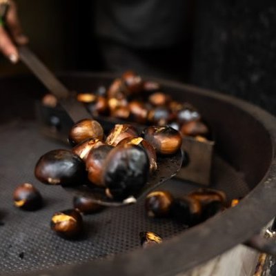 Châtaignes grillées pour la Castanyada, Barcelone
