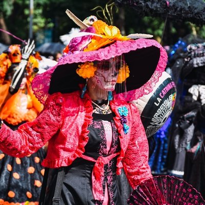 Catrina du Jour des morts mexicain, Barcelone
