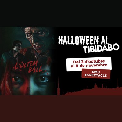 Visuel officiel d'Halloween au Tibidabo 2026, Barcelone
