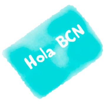 hola bcn dessin bleu